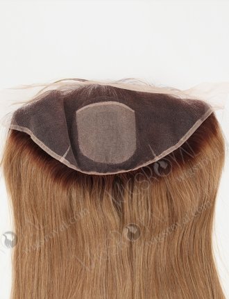 Brazilian Virgin Hair 22" Straight Roots Color 3# then 16/613# Evenly Blended Silk Top Lace Frontal WR-LF-014