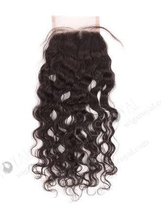 Indian Remy Hair 14" Natural Curly Natural Color Top Closure WR-LC-016
