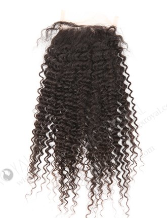 Brazilian Virgin Hair 14" Kinky Curl Natural Color Top Closure WR-LC-024