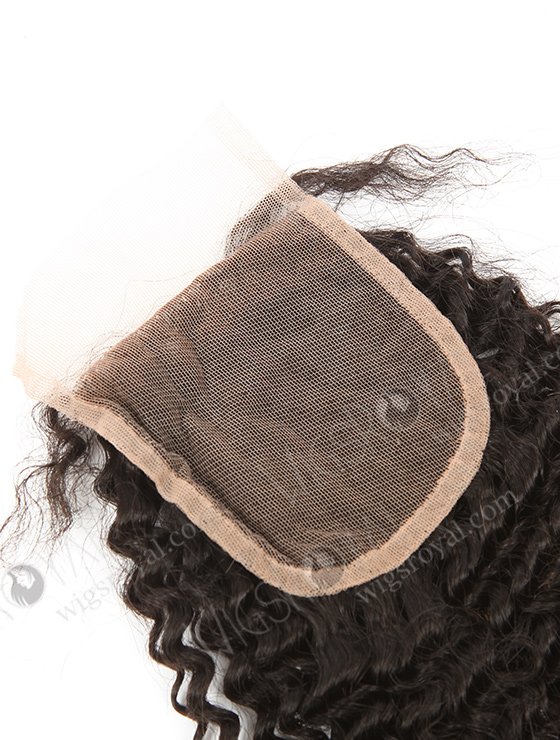 Brazilian Virgin Hair 14" Kinky Curl Natural Color Top Closure WR-LC-024-11456