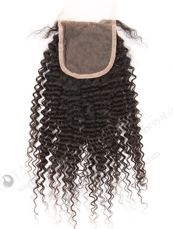 Brazilian Virgin Hair 14" Kinky Curl Natural Color Top Closure WR-LC-024-11457