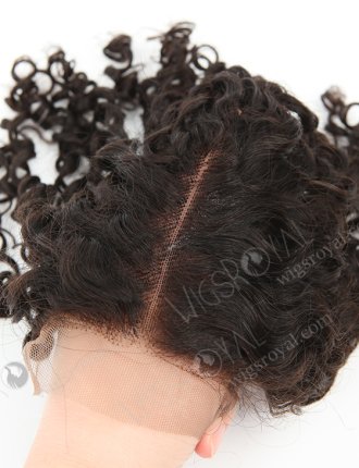 Brazilian Virgin Hair 12" Tight Curl Natural Color Top Closure WR-LC-027