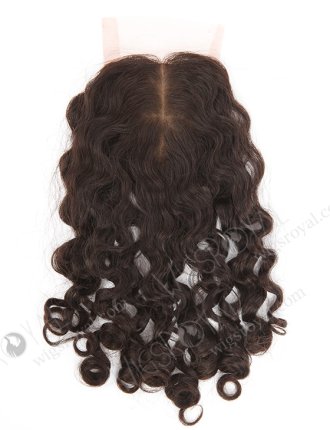 Brazilian Virgin Hair 12" Molado Curl Natural Color Silk Top Closure WR-LC-035