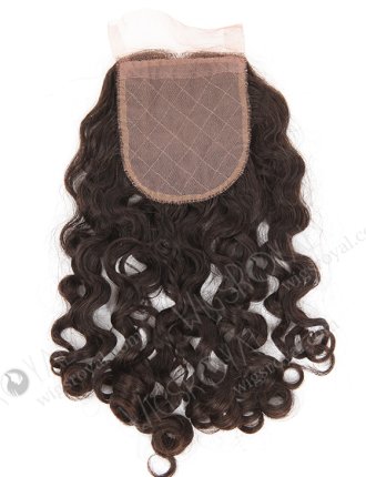 Brazilian Virgin Hair 12" Molado Curl Natural Color Silk Top Closure WR-LC-035