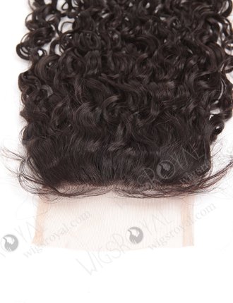 Brazilian Virgin Hair 16" Tight Curl Natural Color Top Closure WR-LC-028