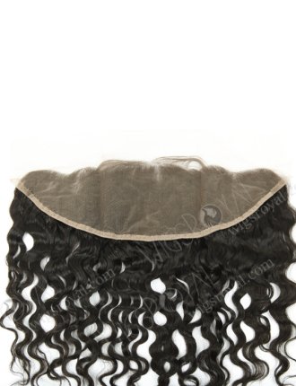 In Stock Indian Remy Hair 12" Natural Curly Natural Color Lace Frontal SKF-076