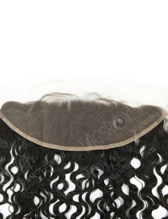 In Stock Indian Remy Hair 14" Natural Curly Natural Color Lace Frontal SKF-077