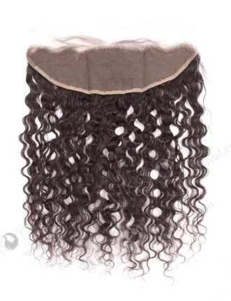 In Stock Indian Remy Hair 18" Natural Curly Natural Color Lace Frontal SKF-081