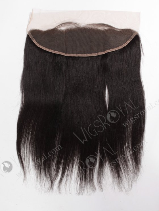 In Stock Indian Remy Hair 16" Light Yaki Natural Color Lace Frontal SKF-071