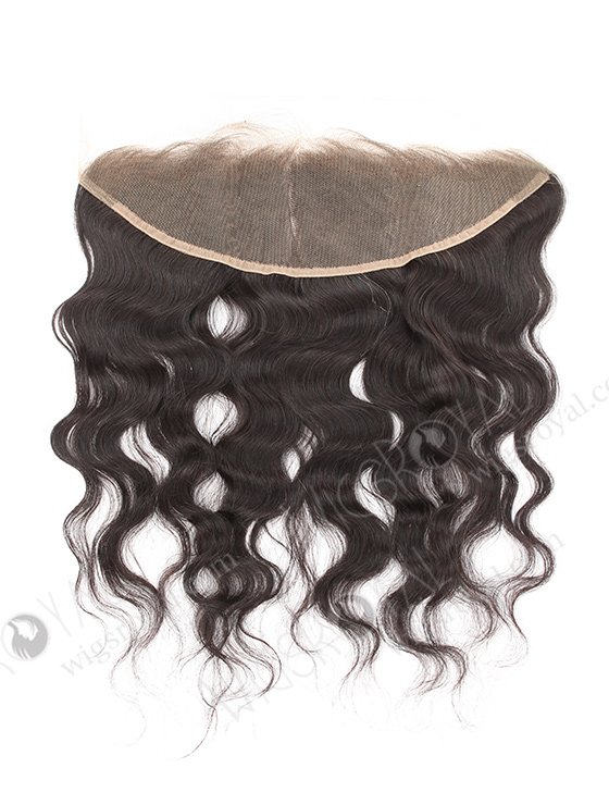 In Stock Indian Remy Hair 16" Natural Wave Natural Color Lace Frontal SKF-041