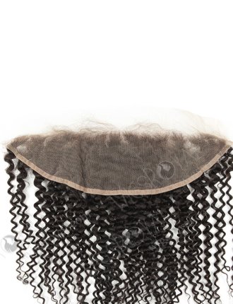 In Stock Indian Remy Hair 14" Afro Curl Natural Color Lace Frontal SKF-086