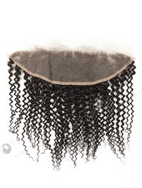 In Stock Indian Remy Hair 14" Afro Curl Natural Color Lace Frontal SKF-086