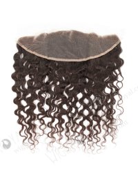 In Stock Brazilian Virgni Hair 16" Natural Curly Natural Color Lace Frontal SKF-075