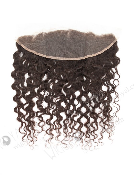 In Stock Brazilian Virgni Hair 16" Natural Curly Natural Color Lace Frontal SKF-075