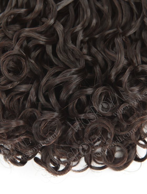 In Stock 7A Peruvian Virgin Hair 12" Double Drawn Sogie Curl Natural Color Machine Weft SM-694-12851