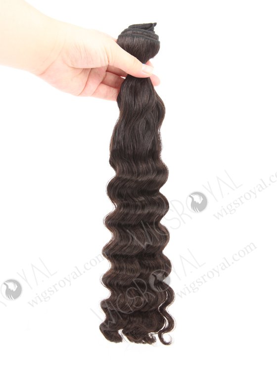 In Stock 7A Peruvian Virgin Hair 18" Double Drawn Edyie Wave Natural Color Machine Weft SM-6143-12774