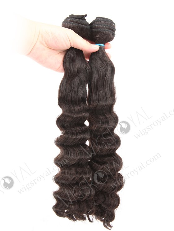 In Stock 7A Peruvian Virgin Hair 18" Double Drawn Edyie Wave Natural Color Machine Weft SM-6143-12775
