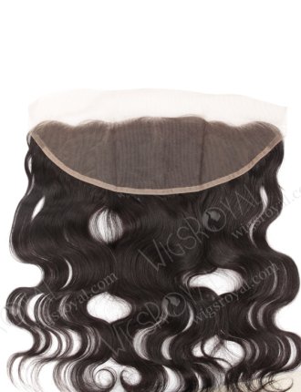 In Stock Indian Virgin Hair 16" Body Wave Natural Color Lace Frontal SKF-083