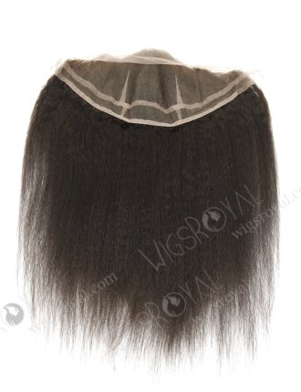 In Stock Indian Virgin Hair 16" Italian Yaki Natural Color Lace Frontal SKF-079