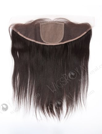 In Stock Indian Virgin Hair 14" Straight Natural Color Silk Top Lace Frontal SKF-066