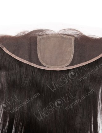 In Stock Indian Virgin Hair 14" Straight Natural Color Silk Top Lace Frontal SKF-066