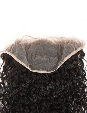In Stock Indian Remy Hair 22" Tight Curl Natural Color Lace Frontal SKF-106
