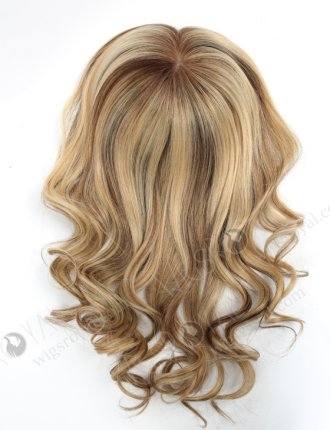 Fascinating Beach Wave Silk Top Human Hair Topper Topper-069