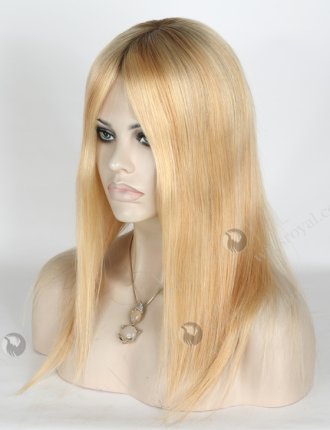 Good Quality European Virgin Hair Wigs Rooted Blonde Human Hair Wigs Caucasian GLL-08021