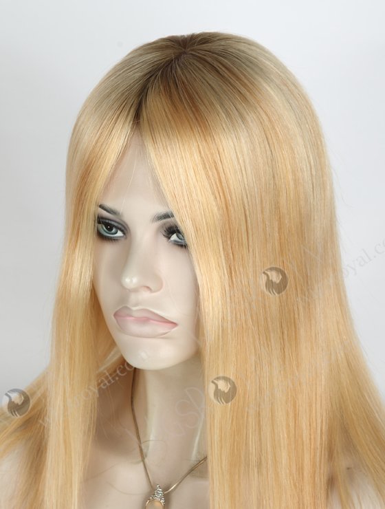 Good Quality European Virgin Hair Wigs Rooted Blonde Human Hair Wigs Caucasian GLL-08021-13937