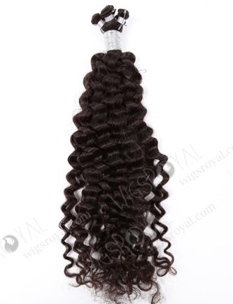 In Stock Brazilian Virgin Hair 22" Curly 15mm Natural Color Hand-tied Weft SHW-026