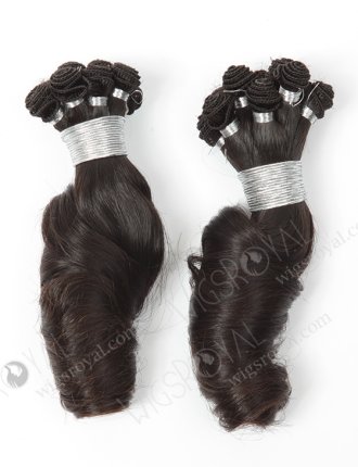 In Stock Brazilian Virgin Hair 12" Loose Spiral Curl Natural Color Hand-tied Weft SHW-002