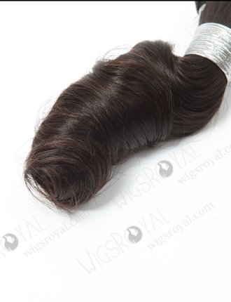 In Stock Brazilian Virgin Hair 12" Loose Spiral Curl Natural Color Hand-tied Weft SHW-002