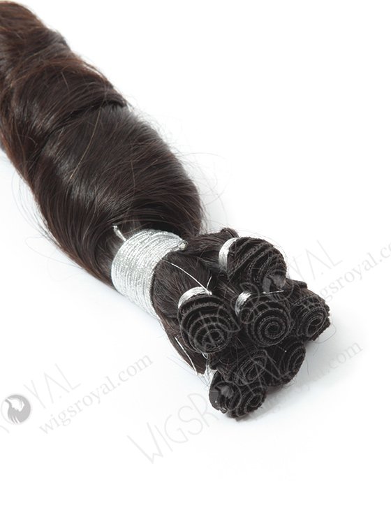 In Stock Brazilian Virgin Hair 14" Loose Spiral Curl Natural Color Hand-tied Weft SHW-003-13885