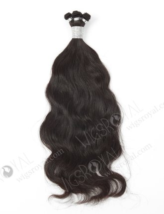 In Stock Brazilian Virgin Hair 18" Natural Wave Natural Color Hand-tied Weft SHW-012