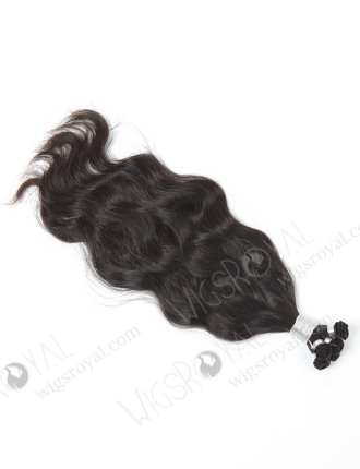 In Stock Brazilian Virgin Hair 18" Natural Wave Natural Color Hand-tied Weft SHW-012