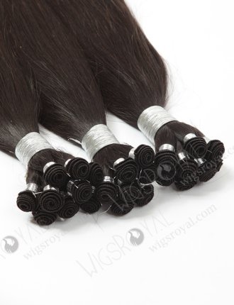 In Stock Brazilian Virgin Hair 16" Silky Straight Natural Color Hand-tied Weft SHW-021
