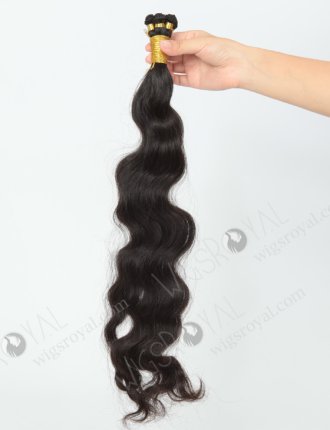 In Stock Brazilian Virgin Hair 24" Natural Wave Natural Color Hand-tied Weft SHW-015