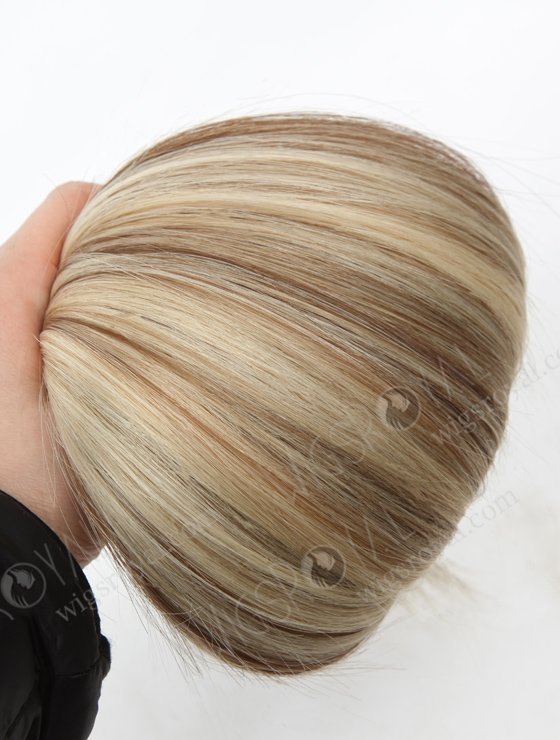 Seamless Comfortable Silk Ribbon Flat Wefts Blonde with Brown Highlights Best Quality European Virgin Hair WR-MW-188-14002