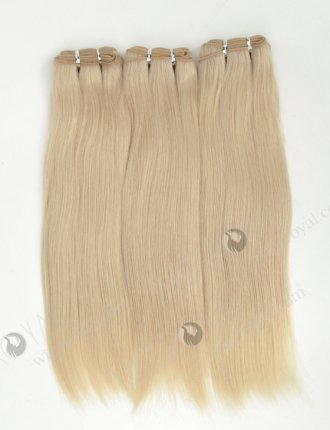 Best Quality Platinum Blonde Hair Weft 14 Inches WR-MW-177