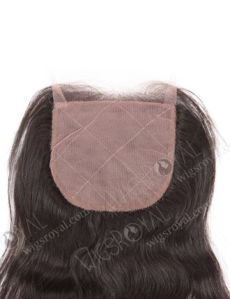In Stock Indian Virgin Hair 14" Natural Wave Natural Color Silk Top Closure STC-15