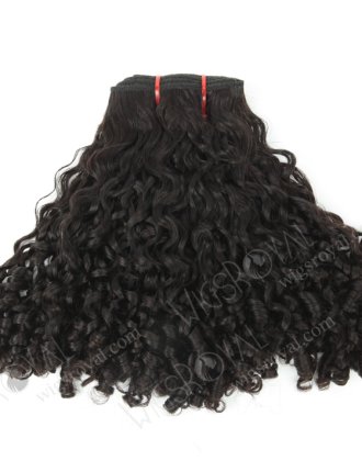 Top Quality 12'' Double Drawn Peruvian Virgin Natural Color Tight Pissy Hair Wefts WR-MW-155