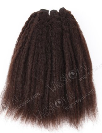 In Stock Indian Virgin Hair 12" Kinky Straight Natural Color Machine Weft SM-223