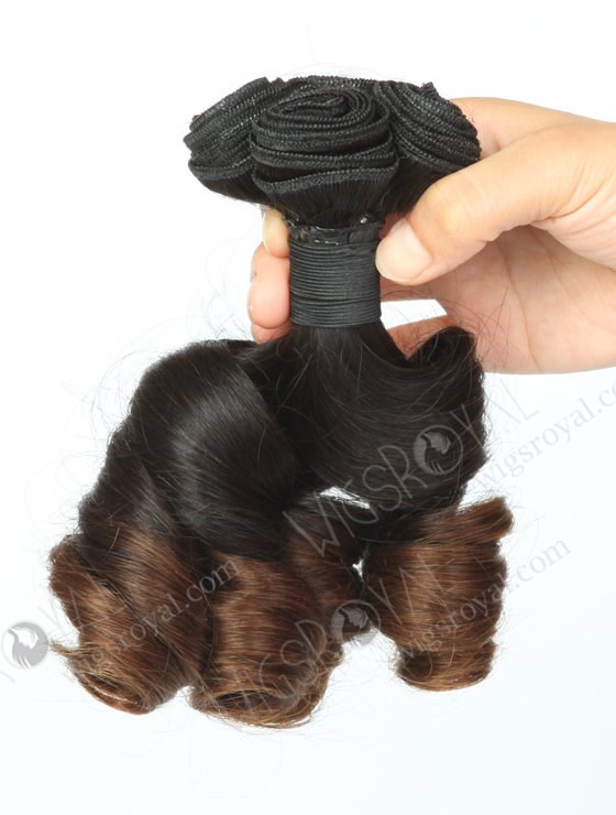 Best Quality Egg Roll Curl 12'' Chinese Virgin Human Hair Wefts WR-MW-103-16068