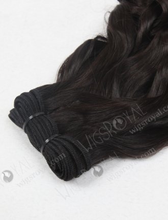Double Draw Tip Curl Peruvian Hair Weave For Sale WR-MW-090