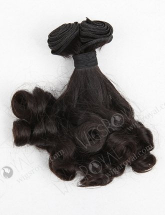 Double Draw Tighter Tip Curl Peruvian Virgin Hair Machine Weft WR-MW-083