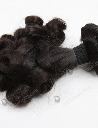 Double Draw Tighter Tip Curl Peruvian Virgin Hair Machine Weft WR-MW-083