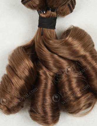 Custom Made Medium Brown Brazilian Virgin Big Loose Curl Weave WR-MW-027