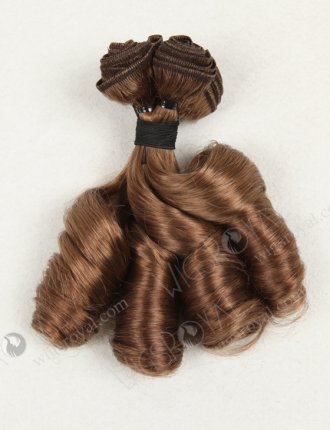 Custom Made Medium Brown Brazilian Virgin Big Loose Curl Weave WR-MW-027