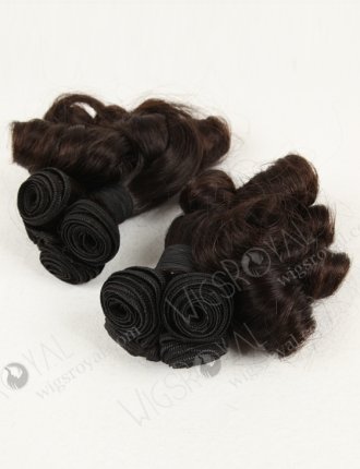 Double Draw 10" Egg Roll Curl Virgin Peruvian Hair Weft WR-MW-003