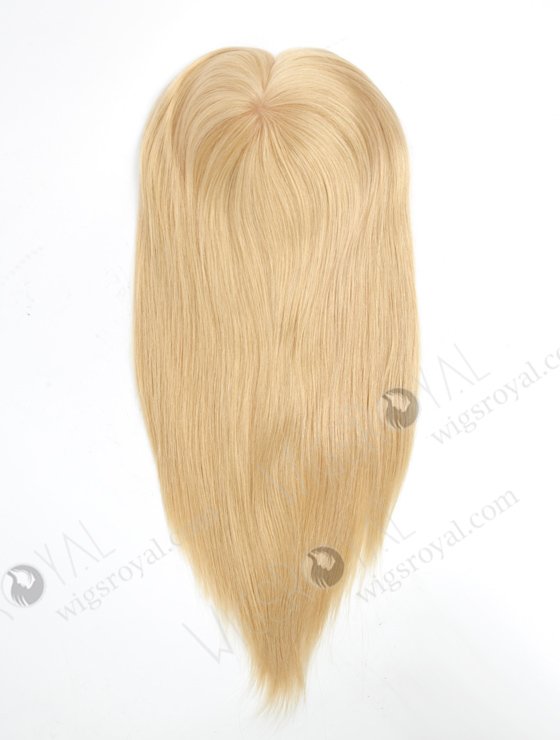 Best Real Human Hair Toppers for Women 16 Inch Blonde Color Full Volume Topper-073-17225